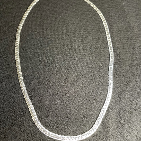 925 Sterling Silver 6mm Full Sideways Necklace - Picture 2 of 8